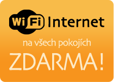 Wi-Fi na všech pokojích zdarma