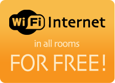 Wi-Fi in all room for free